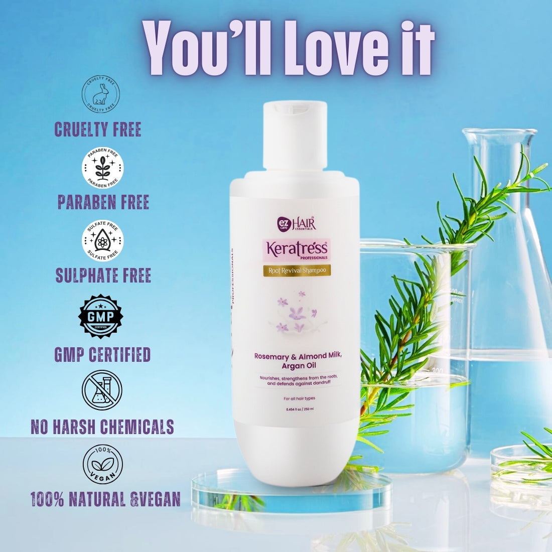 Ezcare Keratress Root Revival Hair Shampoo | Buy1Get1 Free
