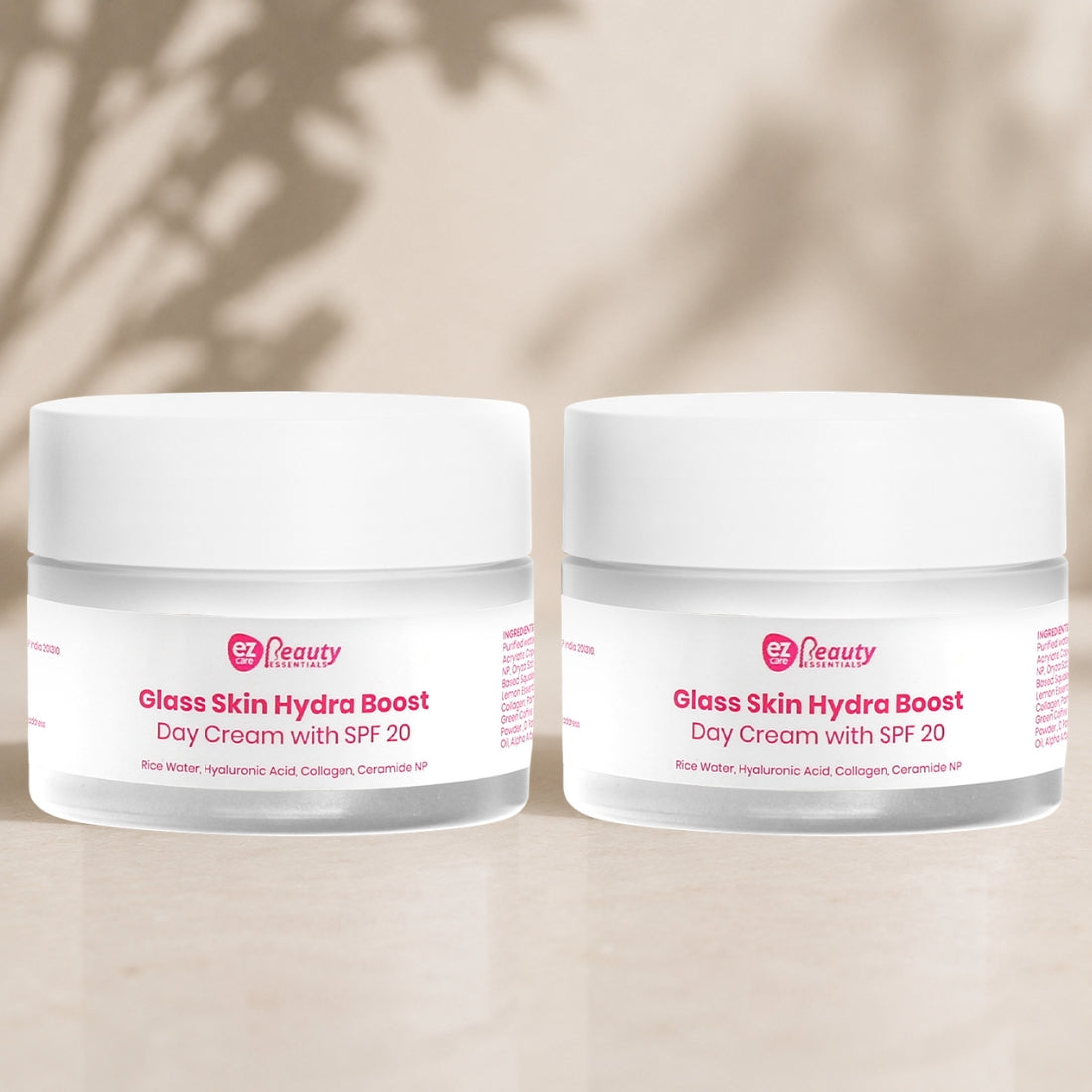 Ezcare Glassskin Hydra Boost Day Cream SPF 20 | Hydration, Glow & Daily Sun Protection | Buy1Get1 Free