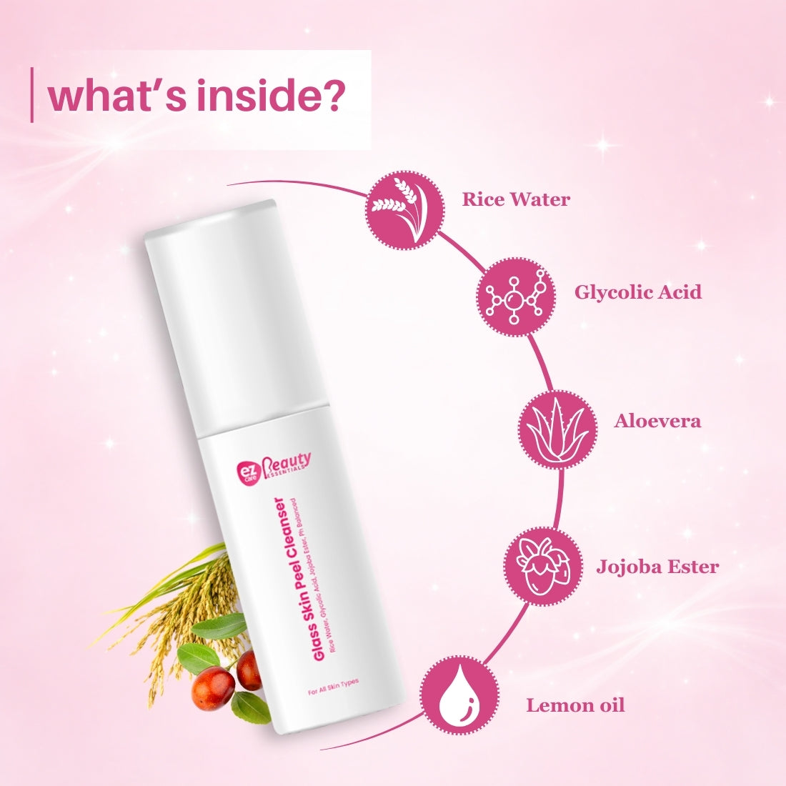 Microbiome‑Friendly Glass Skin Gentle Peel Cleanser - Unisex | Buy1Get1 Free
