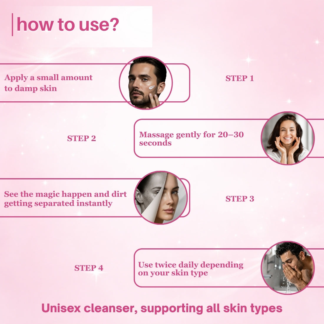 Microbiome‑Friendly Glass Skin Gentle Peel Cleanser - Unisex | Buy1Get1 Free