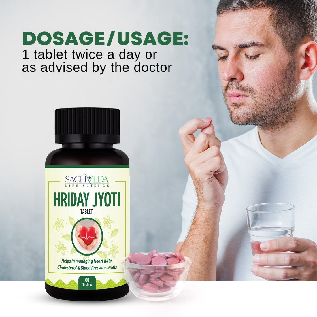 Sachveda Hriday Jyoti – Ayurvedic Heart Health Support | Buy1Get1 Free