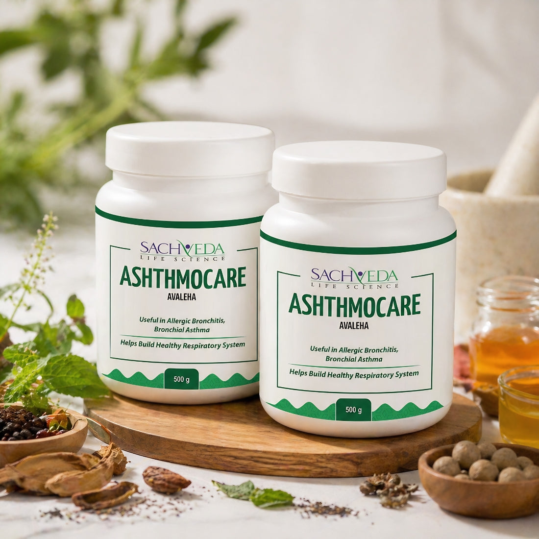 Sachveda Asthmocare Avaleha – Ayurvedic Respiratory Support | Buy1Get1 Free