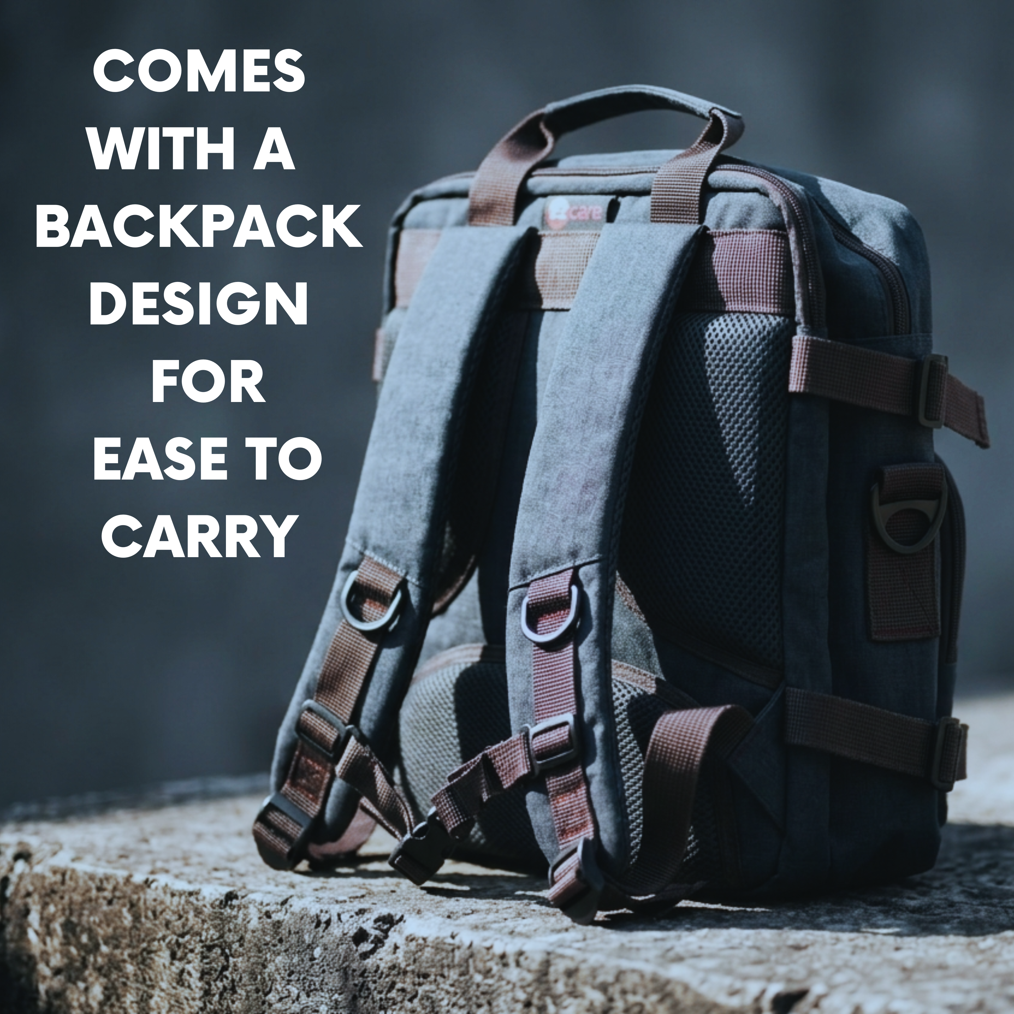 Ezcare Backpack cum Laptop cum Travel Bag (Fits up to 15.6" Laptop), Padded Sleeve for Laptop and Tablet separately, Detachable Shoulder Strap, Carry Handle, Multiple Organisers, Daily Office Stationary Organiser,  Triple Carry Style options.