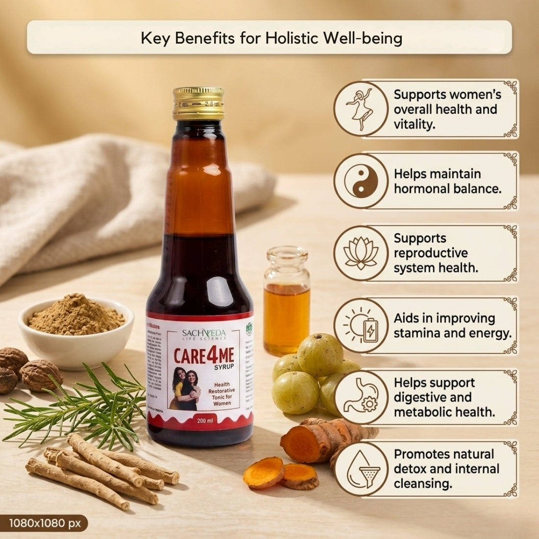 Care4Me Women’s Health Restorative Tonic| Ayurvedic Formula | Buy1Get1 Free