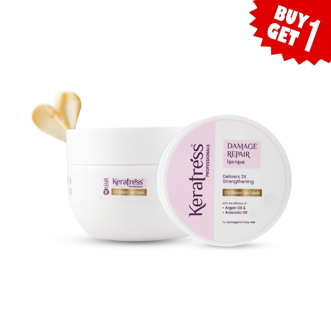🎁 Ezcare Keratress Damage Repair Hair Mask | Buy1Get1 Free (100% off)