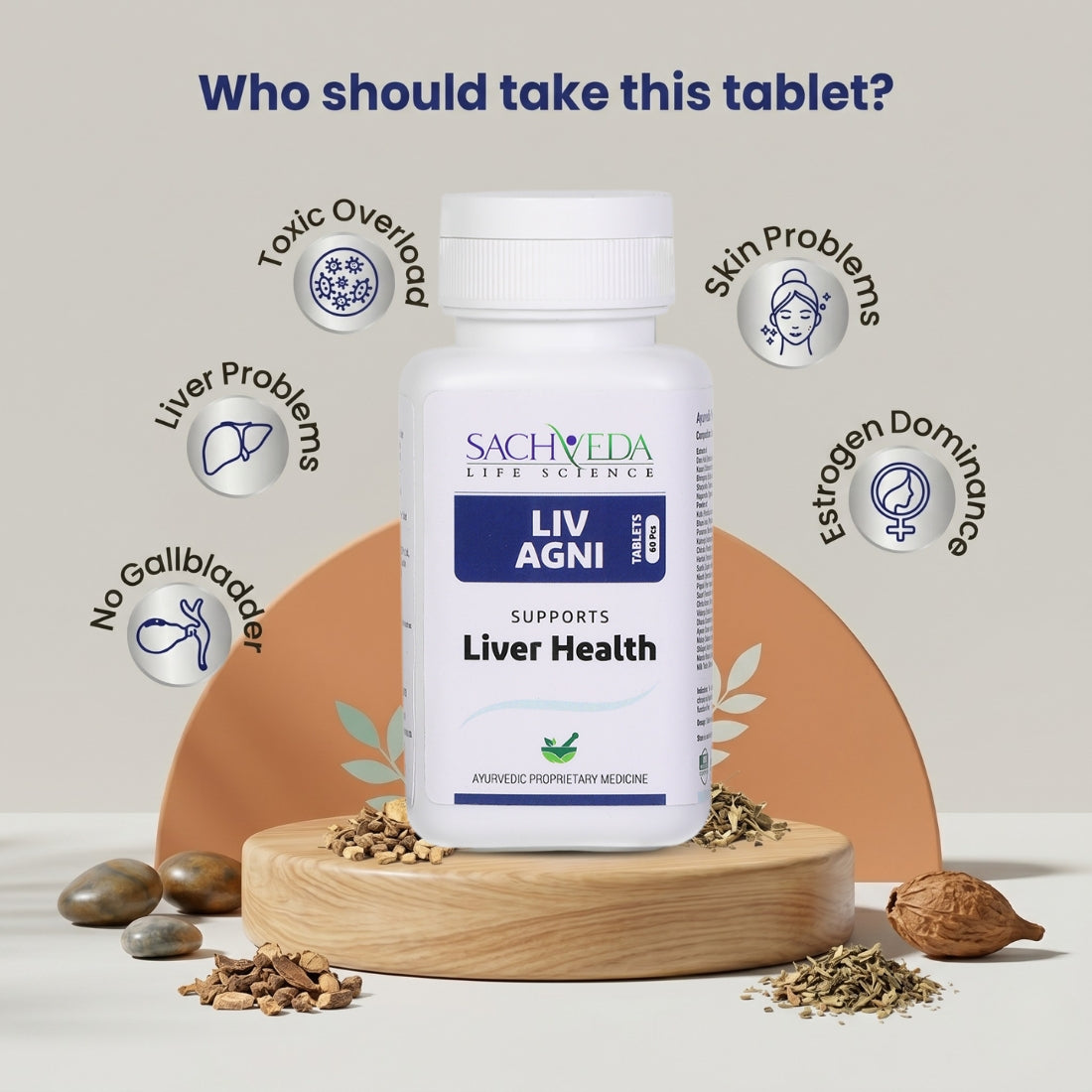 Sachveda’s LIV AGNI Tablets – Advanced Liver Health Support | Buy1Get1 Free