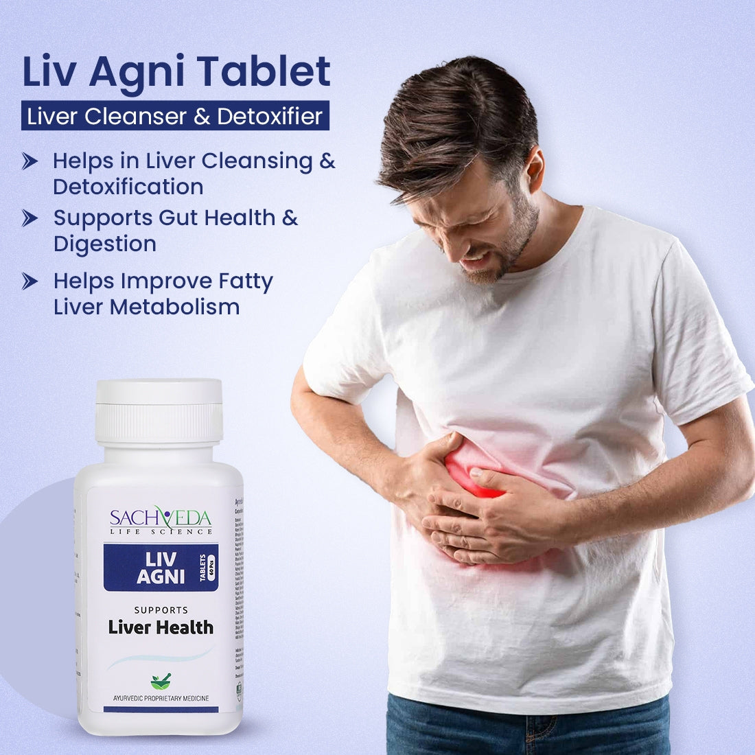 Sachveda’s LIV AGNI Tablets – Advanced Liver Health Support | Buy1Get1 Free