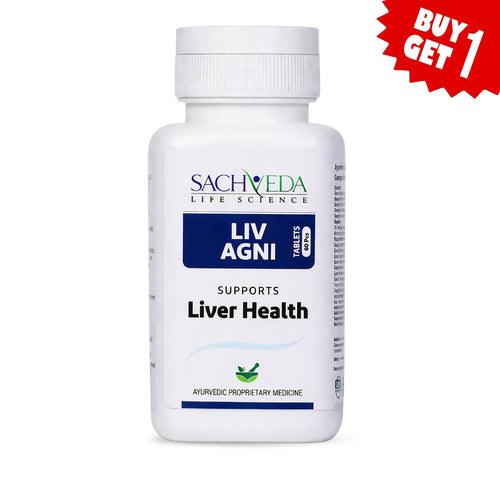Sachveda’s LIV AGNI Tablets – Advanced Liver Health Support | Buy1Get1 Free