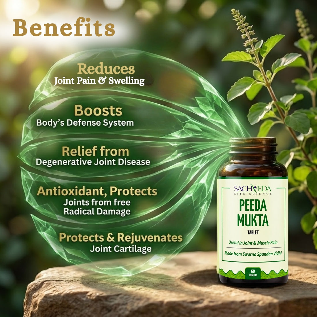 Sachveda Peeda Mukta Tablets – Ayurvedic Joint & Pain Relief Support | Buy1Get1 Free