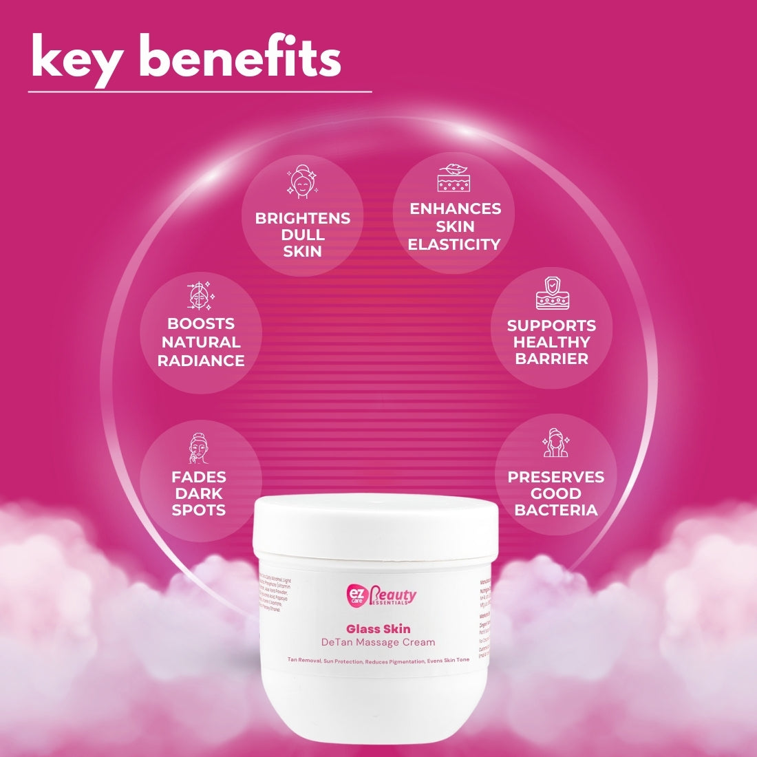 Ezcare Glass Skin De Tan Massage Cream | Buy1Get1 Free