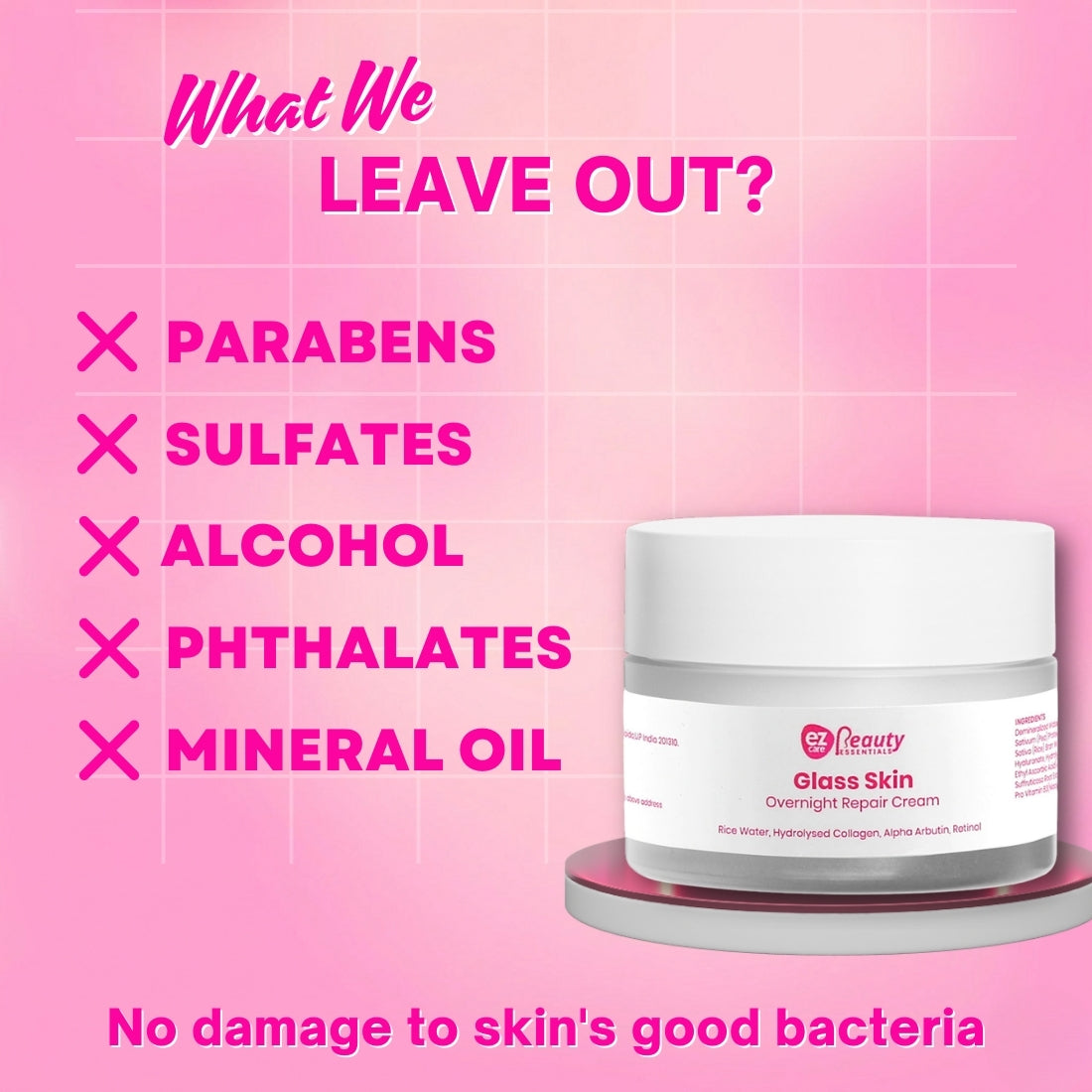 Ezcare Glass Skin Overnight Repair Cream | Buy1Get1 Free