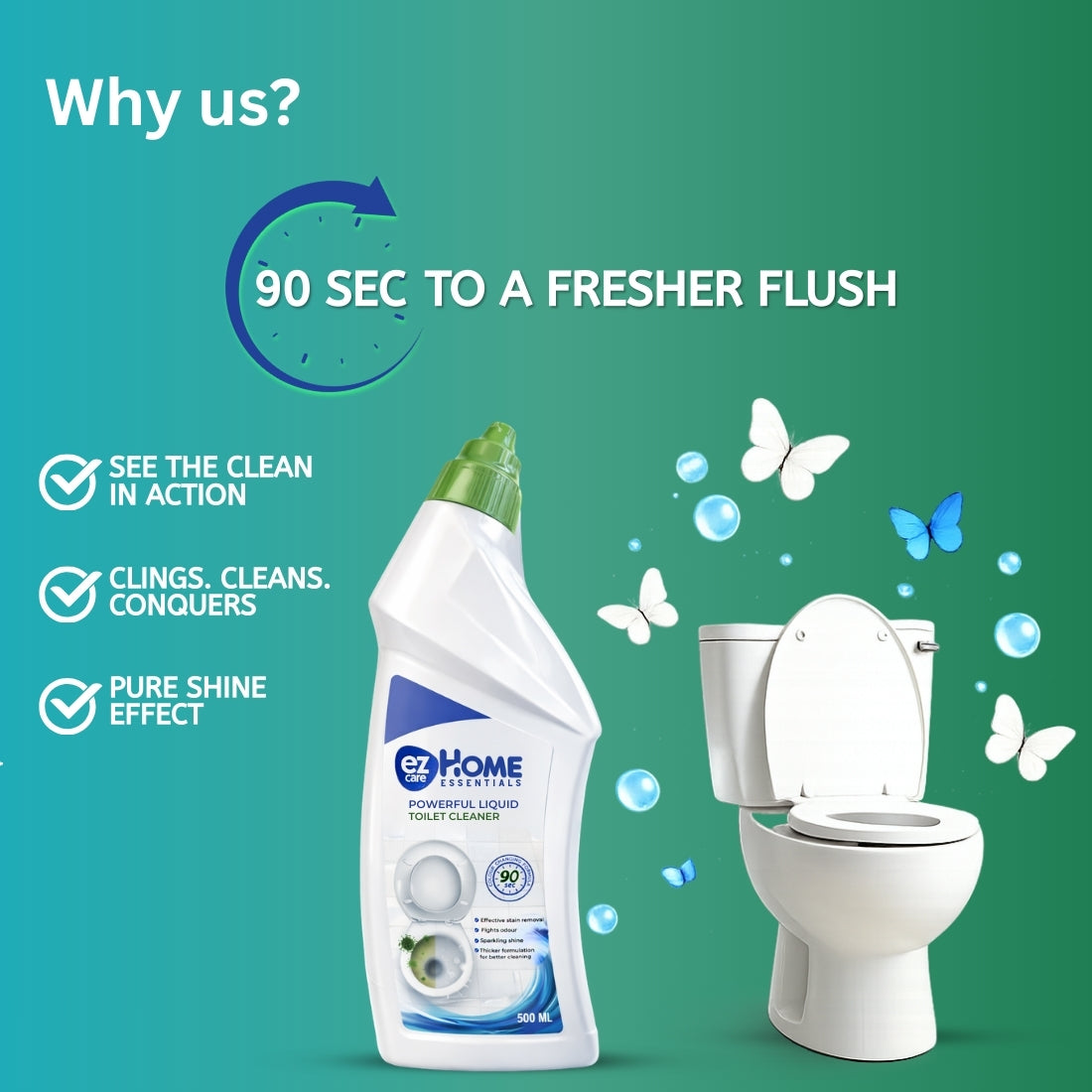 Ezcare Home Essential Toilet Cleaner| Buy1Get1 Free