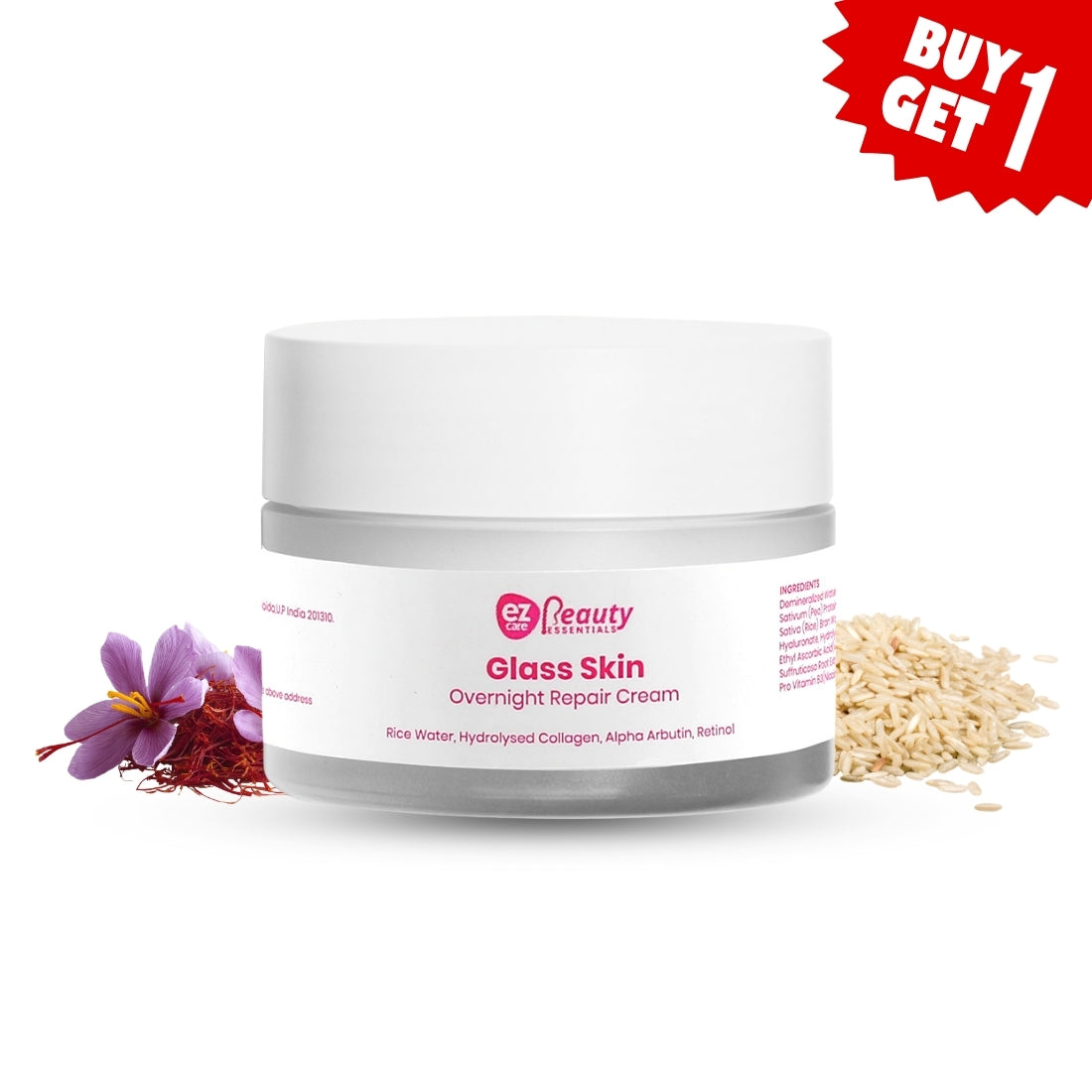 🎁 Ezcare Glass Skin Overnight Repair Cream | Buy1Get1 Free (100% off)