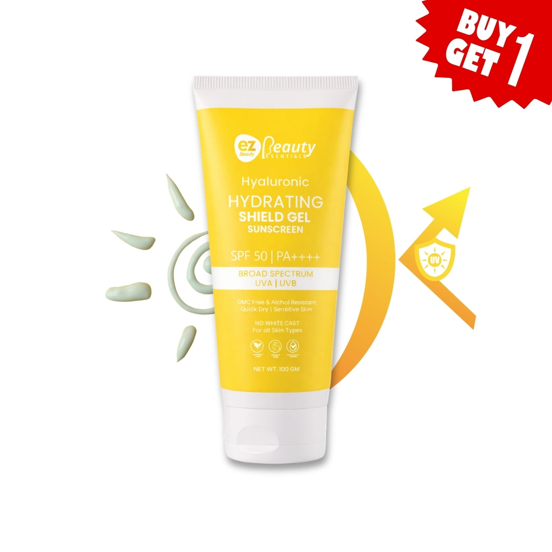 🎁 Ezcare Sunscreen –SPF 50 PA++++ | Buy1Get1 Free (100% off)