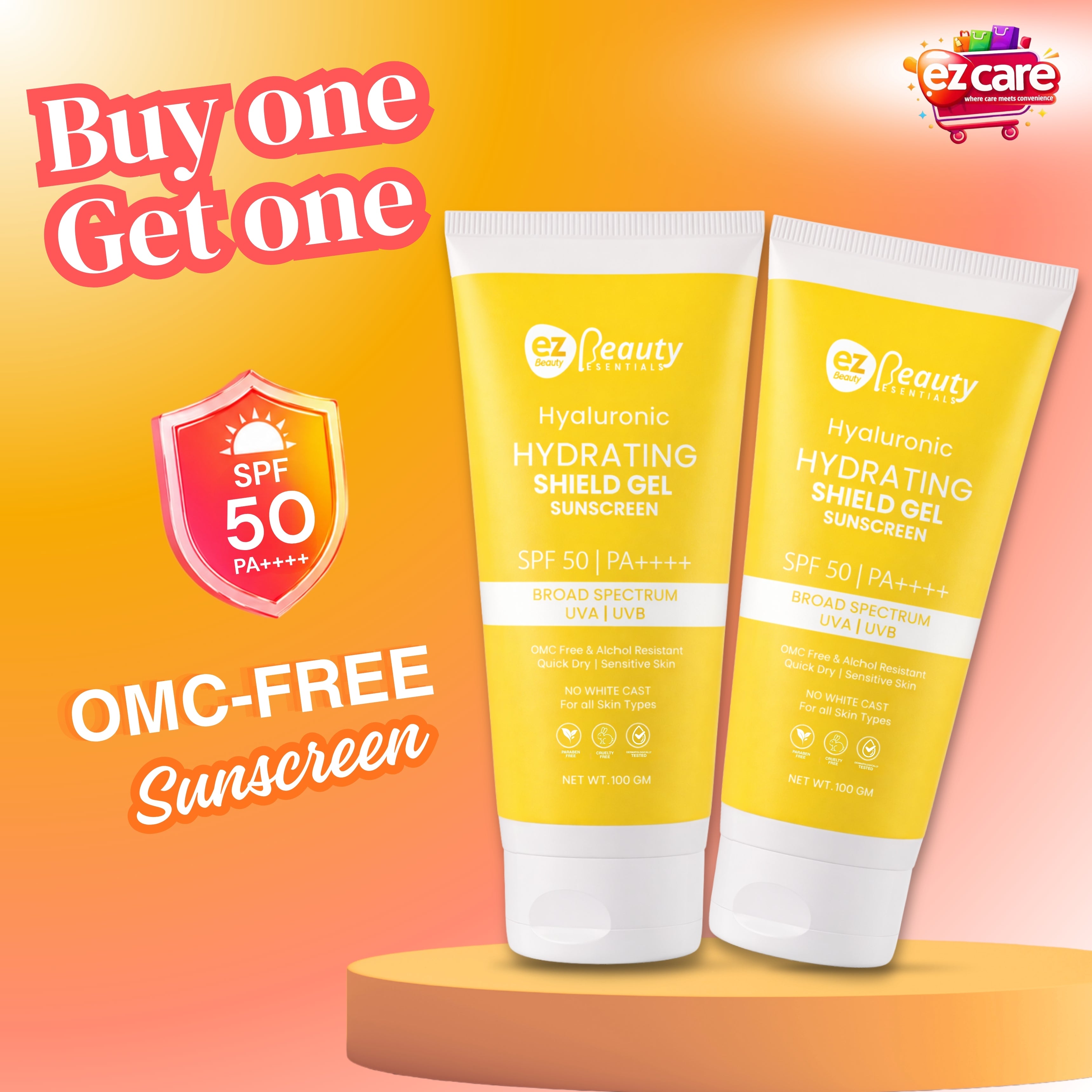 Ezcare Sunscreen –SPF 50 PA++++ | Buy1Get1 Free